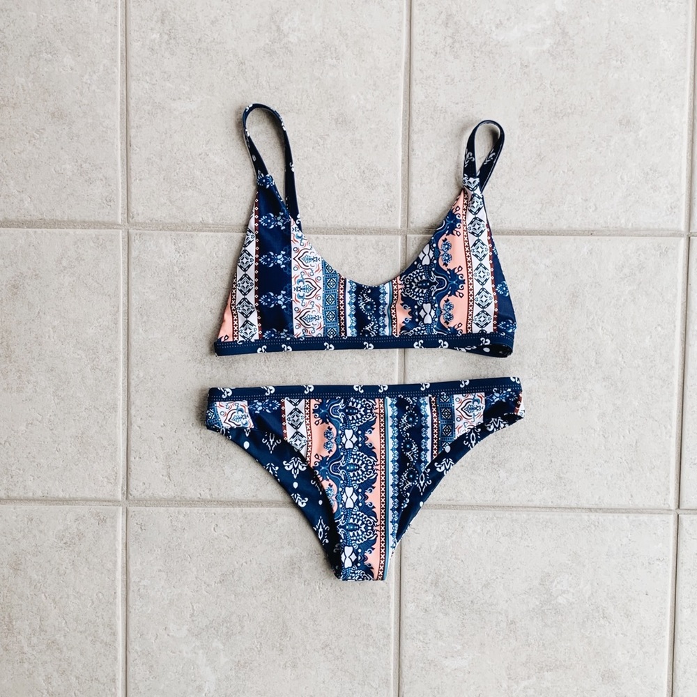 Zaful Navy Bikini